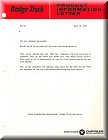 Image: Dodge Truck Prod.Info.Letter No.15